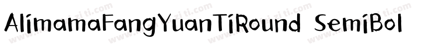 AlimamaFangYuanTiRound SemiBold字体转换